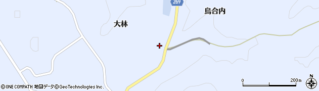 福島県川俣町（伊達郡）羽田（二ツ檀）周辺の地図