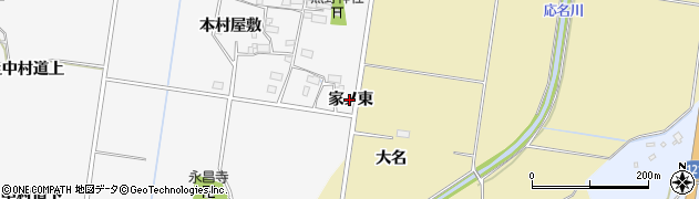 福島県喜多方市松山町鳥見山（家ノ東）周辺の地図