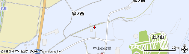 福島県喜多方市岩月町宮津（前坂）周辺の地図