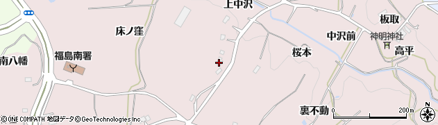 福島県福島市松川町浅川床ノ窪周辺の地図