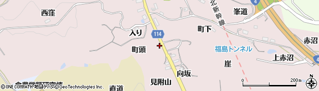 福島県福島市松川町浅川（町頭）周辺の地図