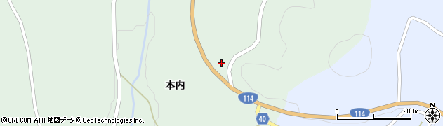 福島県福島市立子山堂平周辺の地図