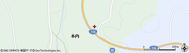 福島県福島市立子山（堂平）周辺の地図