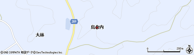 福島県川俣町（伊達郡）羽田（烏合内）周辺の地図