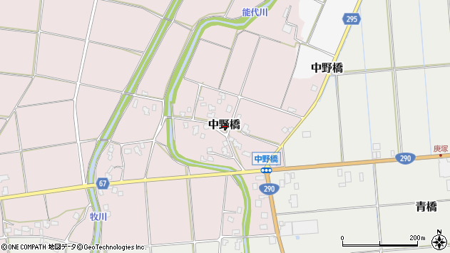 〒959-1754 新潟県五泉市中野橋の地図