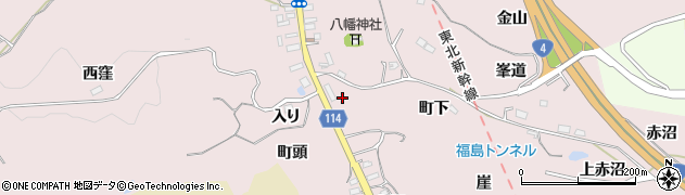 福島県福島市松川町浅川町下周辺の地図
