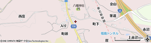 福島県福島市松川町浅川（町下）周辺の地図