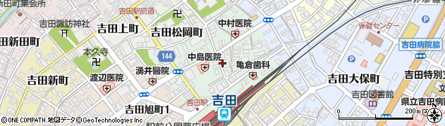 新潟県燕市吉田堤町周辺の地図