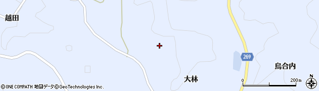 福島県伊達郡川俣町羽田柿ノ久保周辺の地図