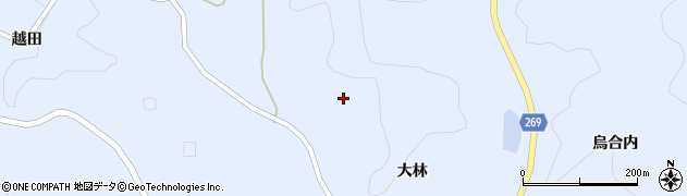 福島県川俣町（伊達郡）羽田（柿ノ久保）周辺の地図