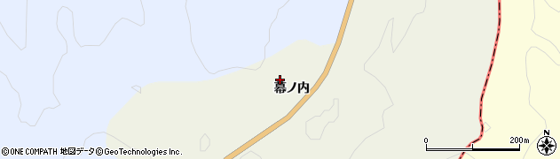 福島県耶麻郡西会津町奥川大字大綱木幕ノ内周辺の地図