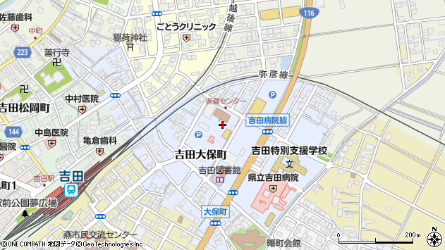 〒959-0242 新潟県燕市吉田大保町の地図