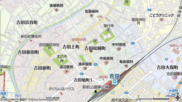 〒959-0236 新潟県燕市吉田松岡町の地図