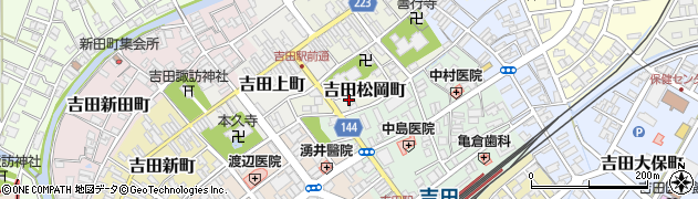新潟県燕市吉田松岡町周辺の地図