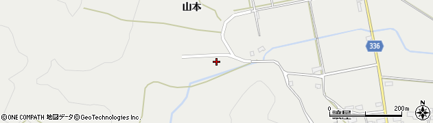 福島県喜多方市上三宮町三谷山本前周辺の地図