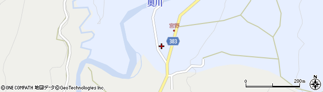 福島県西会津町（耶麻郡）奥川大字飯沢（宮野）周辺の地図