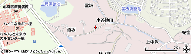 福島県福島市松川町浅川（谷地田）周辺の地図