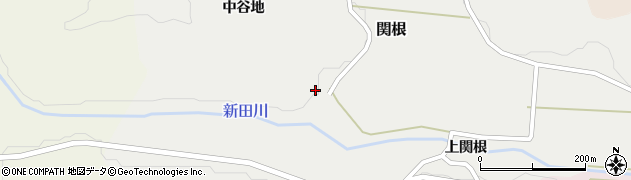 福島県飯舘村（相馬郡）関根（中谷地）周辺の地図