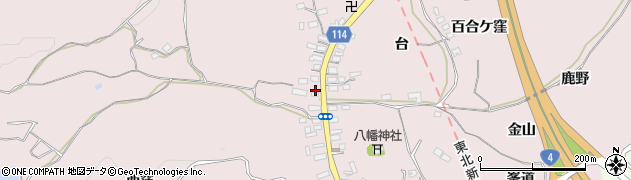 福島県福島市松川町浅川若宮周辺の地図