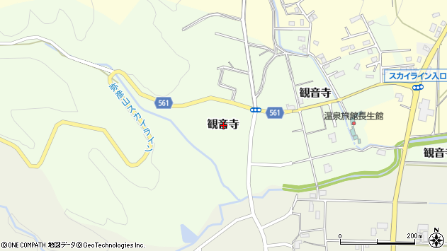 〒959-0319 新潟県西蒲原郡弥彦村観音寺の地図