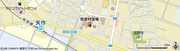 矢作簡易郵便局周辺の地図