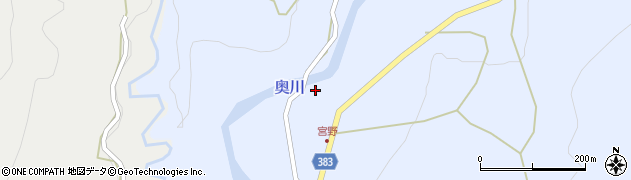 福島県西会津町（耶麻郡）奥川大字飯沢（宮ノ下）周辺の地図