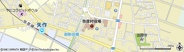 新潟県西蒲原郡弥彦村周辺の地図