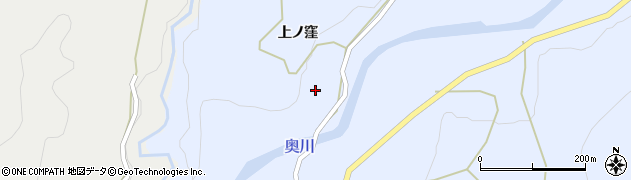 福島県西会津町（耶麻郡）奥川大字飯沢（上ノ窪）周辺の地図