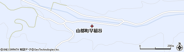 福島県喜多方市山都町早稲谷（傍屋渕）周辺の地図
