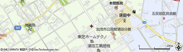 新潟県加茂市後須田540周辺の地図