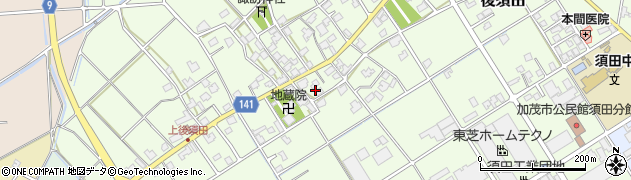 新潟県加茂市後須田193周辺の地図