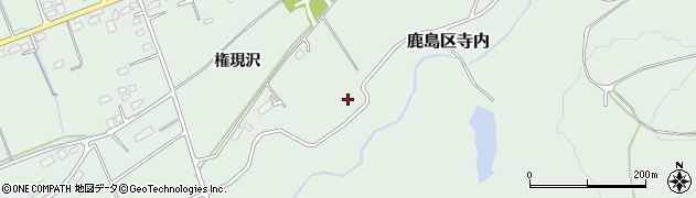 福島県南相馬市鹿島区寺内（権現沢）周辺の地図