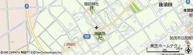 新潟県加茂市後須田911周辺の地図