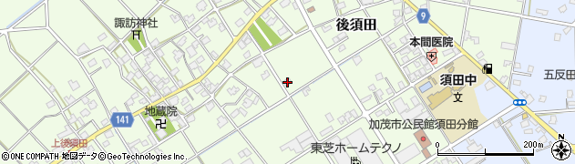 新潟県加茂市後須田483周辺の地図