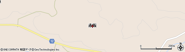 福島県飯舘村（相馬郡）草野（赤坂）周辺の地図