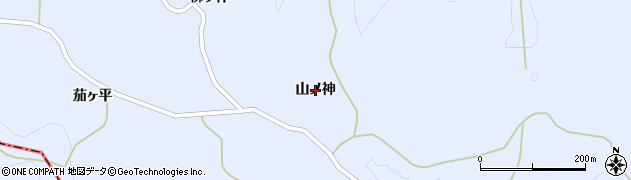 福島県川俣町（伊達郡）秋山（山ノ神）周辺の地図