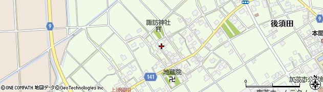新潟県加茂市後須田922周辺の地図