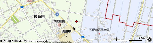 新潟県加茂市後須田972周辺の地図