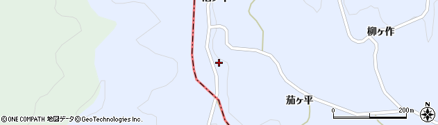 福島県川俣町（伊達郡）秋山（茄ヶ平山）周辺の地図