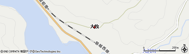 新潟県阿賀町（東蒲原郡）大牧周辺の地図