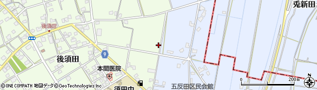 新潟県加茂市後須田960周辺の地図