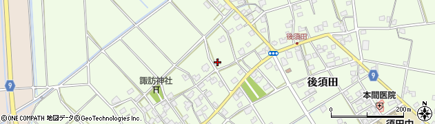 新潟県加茂市後須田1078周辺の地図