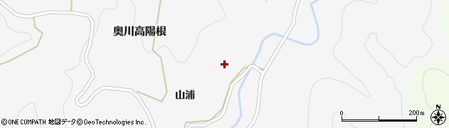 福島県西会津町（耶麻郡）奥川大字高陽根（反面）周辺の地図