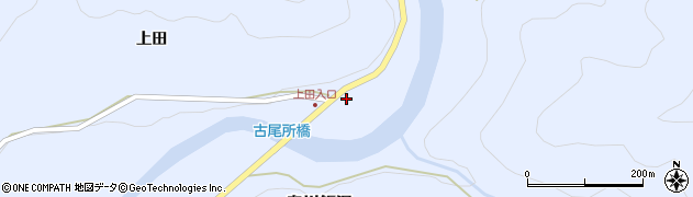 福島県西会津町（耶麻郡）奥川大字飯沢（古屋所）周辺の地図
