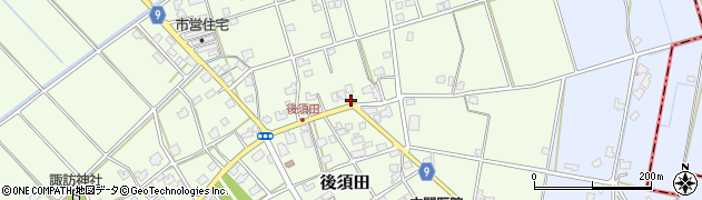 新潟県加茂市後須田1245周辺の地図