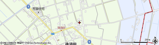 新潟県加茂市後須田1277周辺の地図