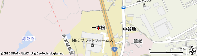 福島県福島市清水町（一本松）周辺の地図