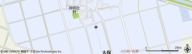 新潟県燕市大保周辺の地図