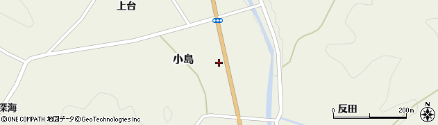 福島県川俣町（伊達郡）小島（南下）周辺の地図