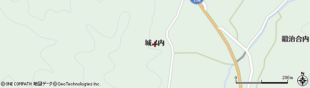 福島県福島市立子山城ノ内周辺の地図
